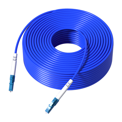 防鼠铠装阻燃成品米皮光纤跳线