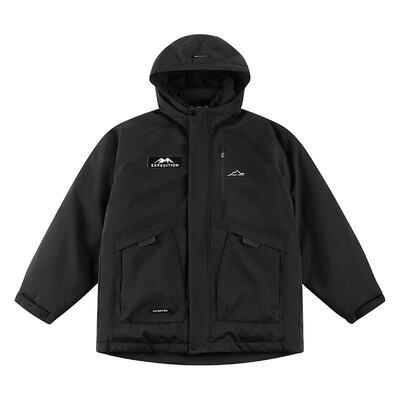 【Air轻户外工装羽绒】奕时代胖男童羽绒服中大童连帽外套90鸭绒