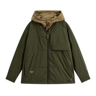 +phenix菲尼克斯防水棉服男女款2025新款撞色可脱卸连帽棉衣外套