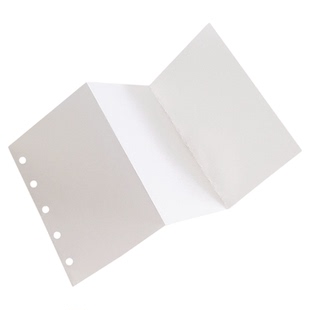 m5a7半透明硫酸纸内页两折三折页活页替换芯内页手账本拼贴素材纸