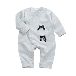 新生婴幼儿春秋款连体衣男女宝宝百天满月衣服百日宴周岁套装礼服