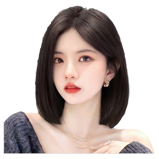 假发片女头顶真发遮白发夏天轻薄透高颅顶增发量蓬松款递针补发片