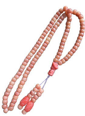 天然骆驼骨多圈手串骨瓷级包浆玉化文玩渐变项链珠串民族风手链