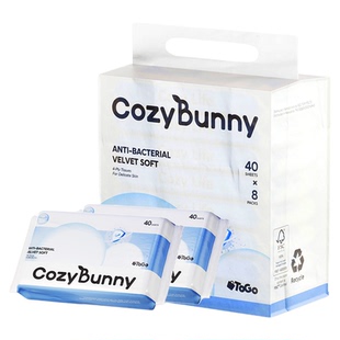 【交个朋友不打烊】CozyBunny99.9%抗菌保湿乳霜纸云柔纸巾16包