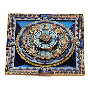 藏式坛城香盘线香香插创意香炉家用室内熏香藏香底座檀香香盘香座