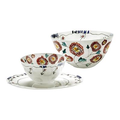 比利时Serax Marni联名款骨瓷印花碗家用餐具汤碗面碗浅口沙拉碗