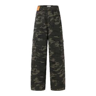 JAC FLEURANT【汪苏泷张予曦同款】工装口袋迷彩裤复古美式休闲裤