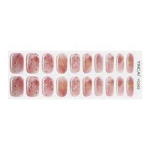 茵彩【买就送灯】新款照灯变硬凝胶美甲贴片半烤指甲贴片非穿戴甲