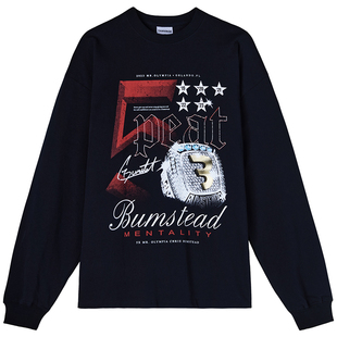 新款C宝克里斯长袖卫衣纯棉健身内搭美式圆领运动宽松CBUM训练T恤