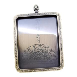 纯铜嘎乌盒复古小唐卡壳子随身结缘吊坠盒藏式佛牌外壳圆形空盒