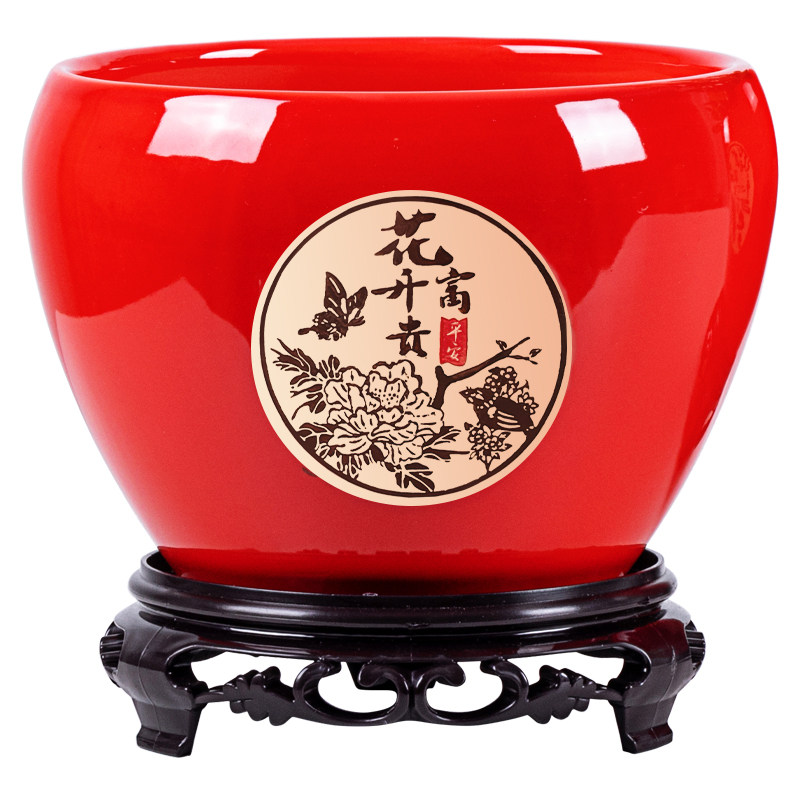 年宵花陶瓷花盆简约时尚点缀生活