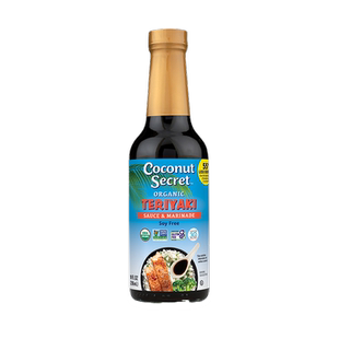 coconut secret照烧味无麸质孕婴幼儿童减盐宝宝有机椰子酱油296m