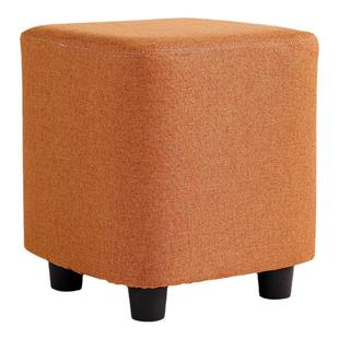 实木板凳布艺小凳子家用矮凳简约客厅沙发茶几凳创意墩子脚踏方凳