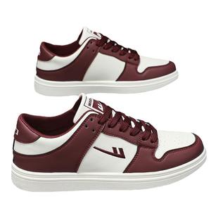 回力板鞋男鞋正品春季新款男士酒红色皮面运动鞋子男款休闲情侣鞋