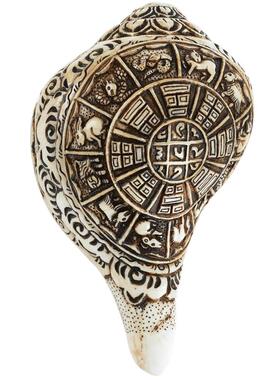 吉祥摆件藏村贝壳雕花