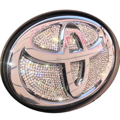 适用于镶钻丰田车标凯美瑞卡罗拉锐志RAV4雷凌CHR改装饰车贴钻石