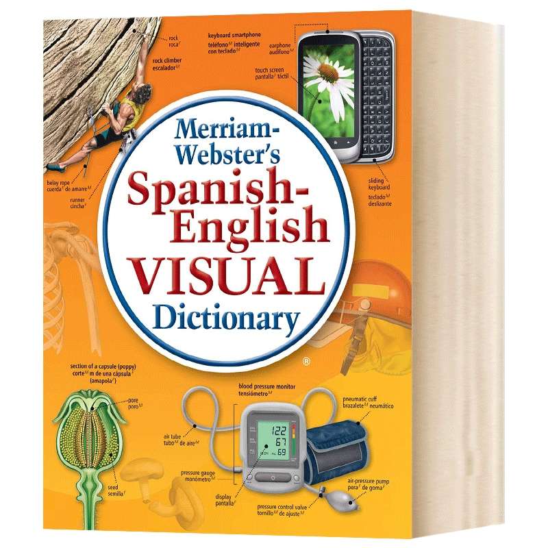 韦氏西班牙语 英语视觉词典 英文原版 Merriam Webster's Spanish English Visual Dictionary 双语词典 英文版进口学习工具书