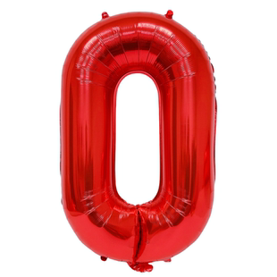 2026新年喜庆红色40寸数字铝膜气球0-9生日派对场景节日装饰布置
