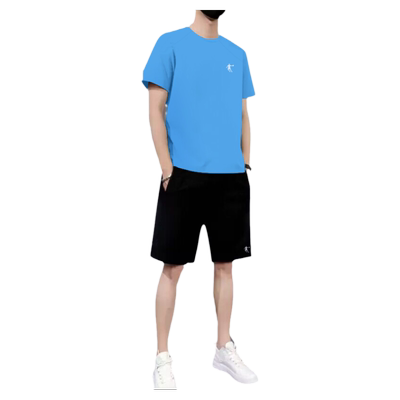 乔丹运动套装男速干跑步短袖短裤