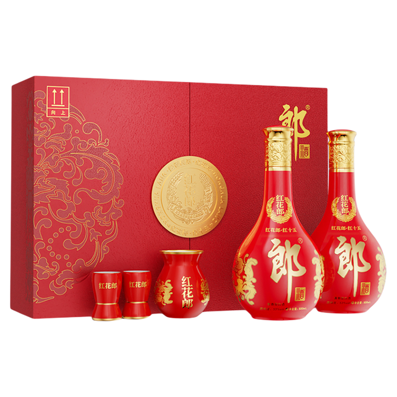 郎酒红花郎双礼盒53度酱香型白酒