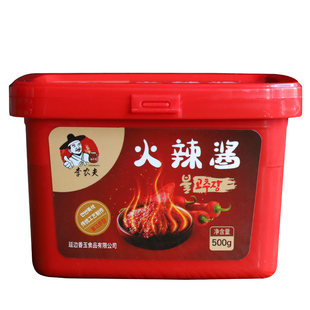 李农夫火辣酱韩国特辣炒年糕拌面酱韩式火辣鸡爪火鸡酱延边辣椒酱