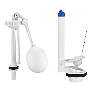 老式分体马桶水箱配件坐便器排水阀带浮球进水阀套装前侧扳手皮塞