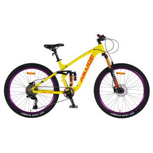 艾路德XC-100软尾山地自行车铝合金双肩减震油碟刹青少年越野单车