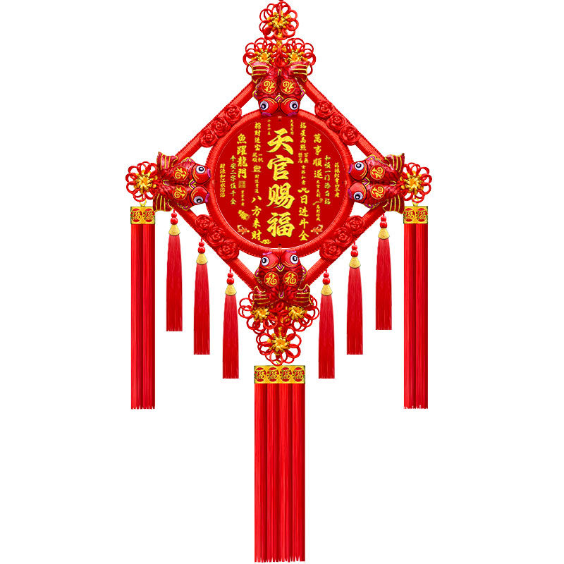 中国结挂件客厅大号桃木福字中国结玄关乔迁平安结家居装饰墙壁挂