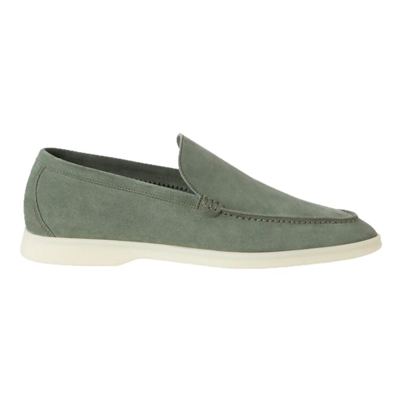 LoroPiana/诺悠翩雅男士莫卡辛鞋麂皮软皮手工舒适水手风新款