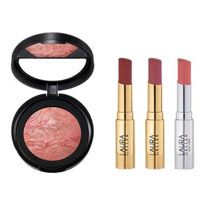 LauraGeller烘焙腮红+唇膏彩口红