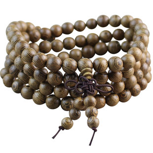 厂家批发天然鸡翅木手串108颗佛珠情侣手链男女文玩念珠直播货源