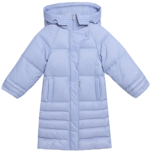 鄂尔多斯鹅绒儿童羽绒服男童女童秋冬新品中长款保暖加厚外套