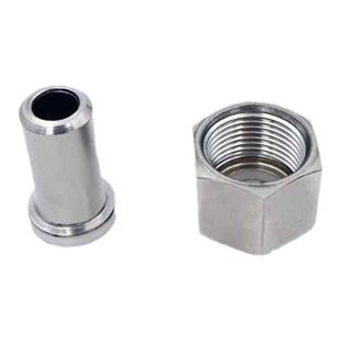 304不锈钢内螺纹对焊式活接头压力表焊接头加厚316L材质NPT1/2-14