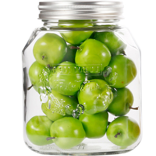 德国进口耐高温玻璃密封罐食品级储物罐果酱存储罐无铅玻璃瓶燕窝
