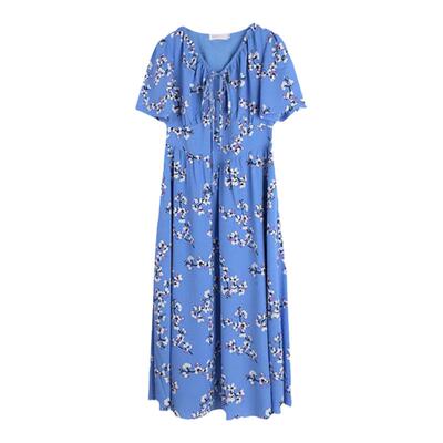 显瘦收腰240斤连衣裙通勤复古