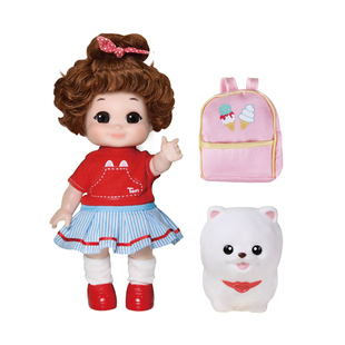 mimiworld机灵唐妮妮人偶动画同款狗狗女孩过家家玩具新年礼物