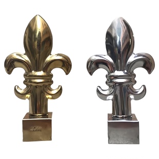 欧式304不锈钢枪头 方座圆座庭院门围栏配件防盗装饰枪尖 花尖