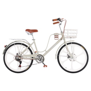 飞鸽自行车女士成人轻便城市通勤24/26寸校园大中学生复古脚踏车