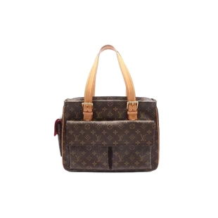 中古LV路易威登女包B级9新Multiple Cite骆驼包手提包百搭RECLO