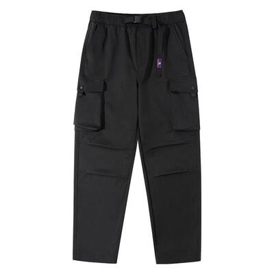 骆驼户外冲锋软壳裤工装风防泼水男新款春季宽松直筒休闲伞兵长裤