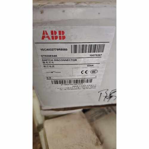 议价ABB隔离开关OT630E04K全新原装库存一台有要的维修