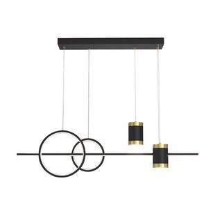 餐厅一字吊灯现代照明轻奢高级感星星投影灯三室两厅套餐中山灯具