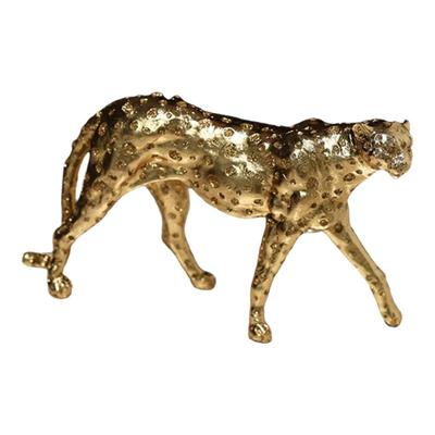 C@RTER猎豹轻奢中古金钱豹摆件