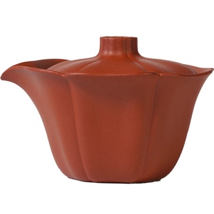 宜兴芳华紫砂盖碗套装复古纯手工原矿朱泥功夫泡茶壶茶杯茶具茶碗