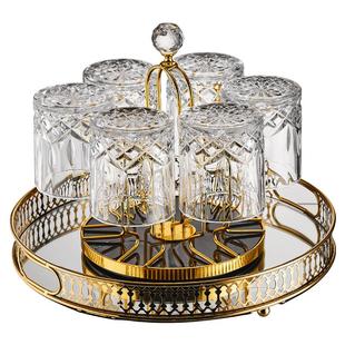 欧式水晶威士忌酒杯套装轻奢家用玻璃水杯子啤酒杯洋酒杯高档酒具