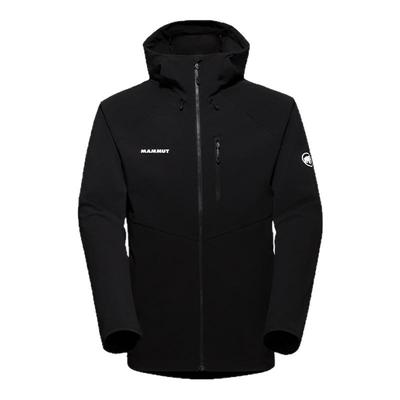 猛犸象男士防风防水连帽软壳上衣