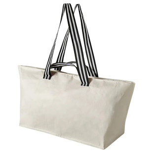 IKEA宜家约诗诺手提袋环保购物袋单肩包手拎包带拉链便当包可折叠