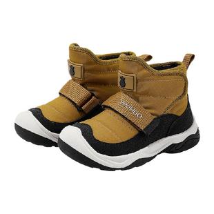 英氏童鞋儿童户外登山运动鞋冬季女童加绒保暖雪地靴男童高帮棉鞋