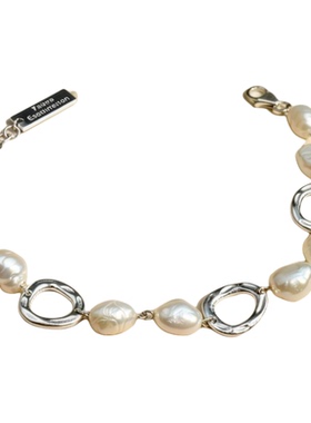 古熙西925银巴洛克珍珠手链