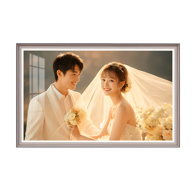 主卧客厅婚纱照相框全家福大挂墙